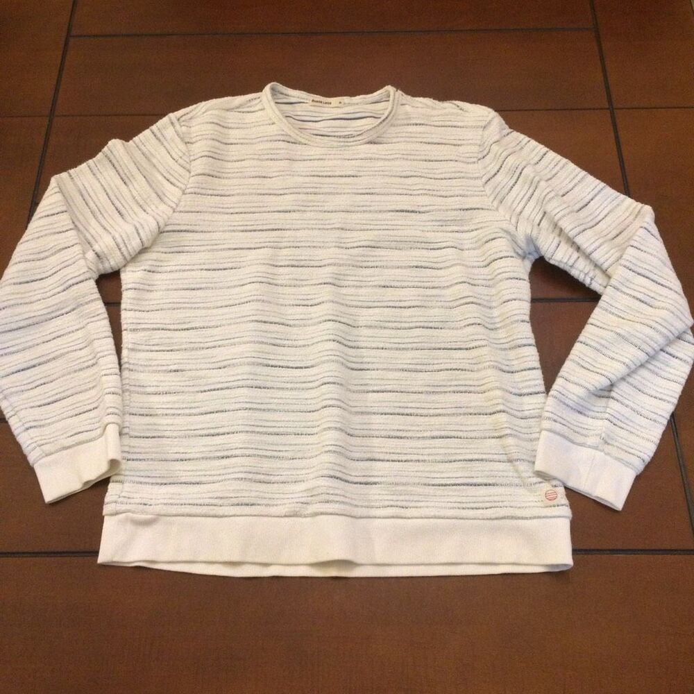 Marine Layer Textured Stripe Beach Crewneck medium